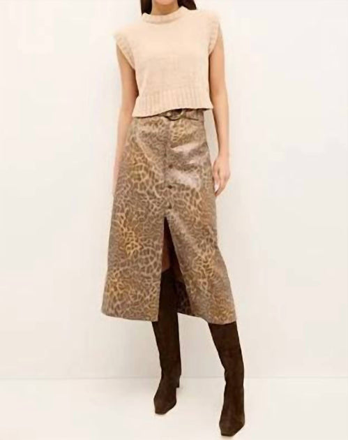 Marie Oliver Presley Cropped Shell Top Beige Large 4