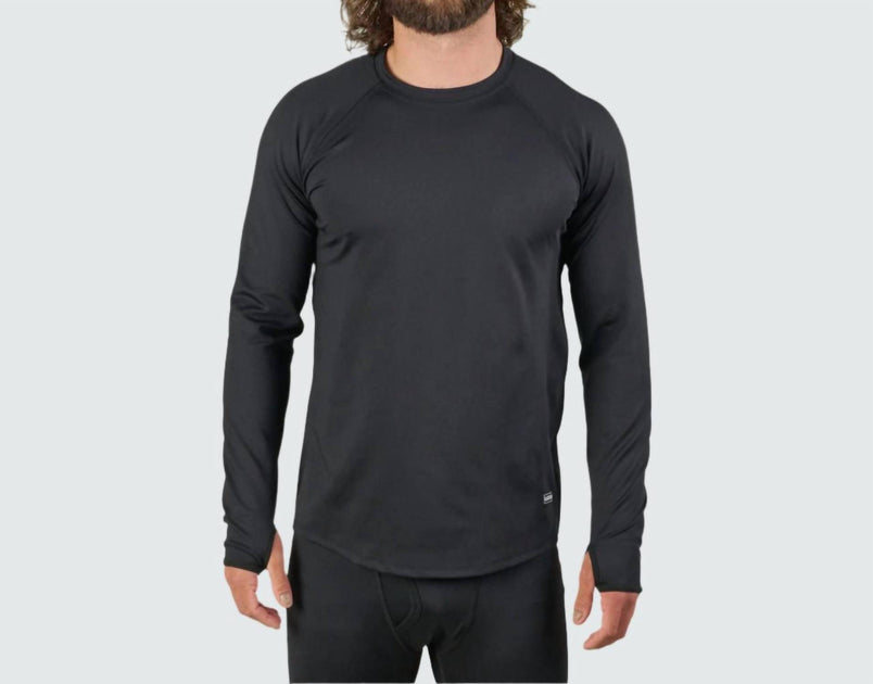 BlackStrap Sous-vêtement technique à manches longues col rond Summit Homme Gris Large 2