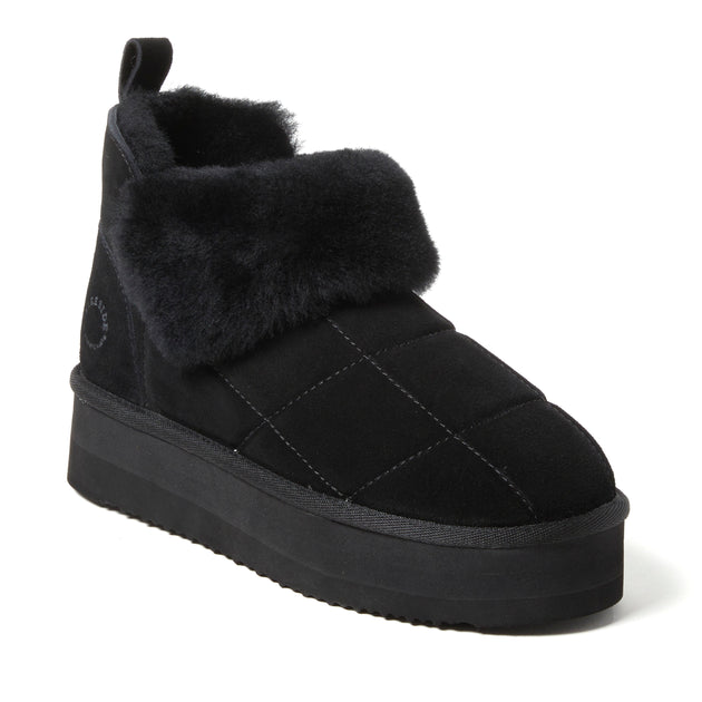 Dearfoams Bayswater Bootie Black US 8 3