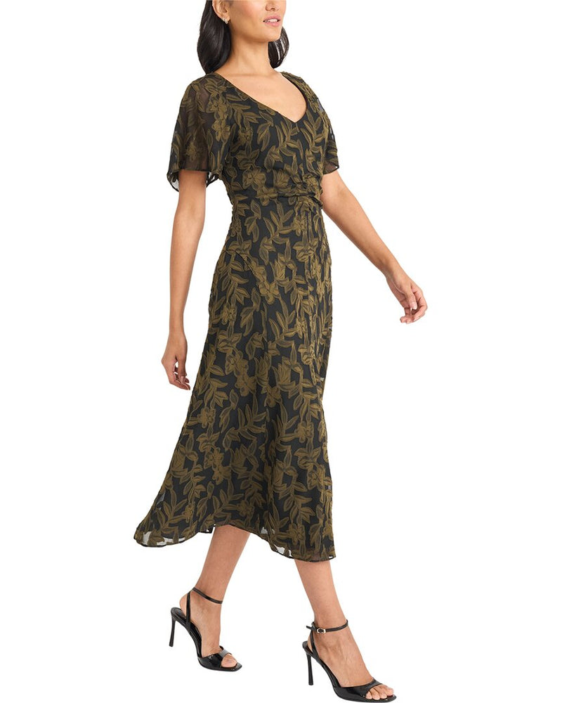 maggy london flutter sleeve midi dress Valentines Day celebrations White Sexy Two-piece Lace Color:Dark Mint Ice Blue Vacation Dress