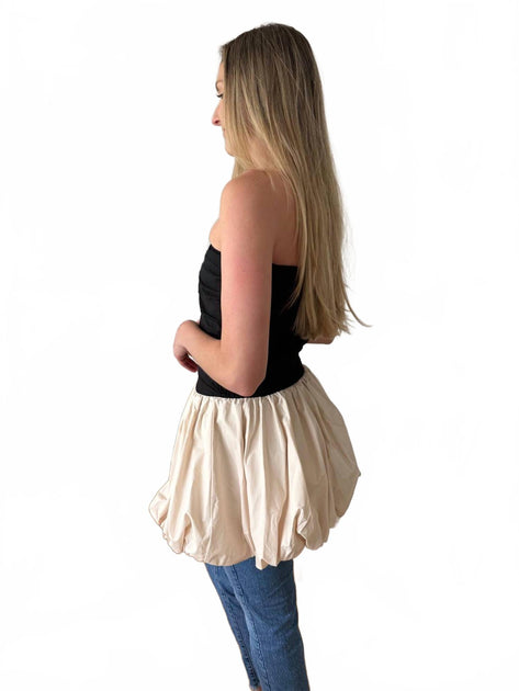 Sofie the Label Ella Longline Peplum Top Beige Medium 4