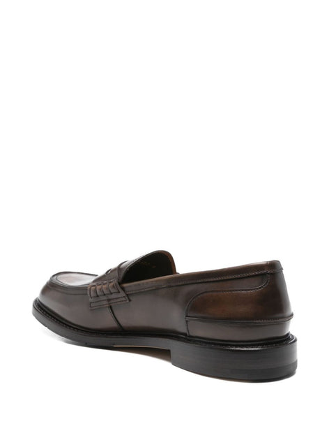 Premiata Penny Slot Leather Loafers Brown UK 9 4