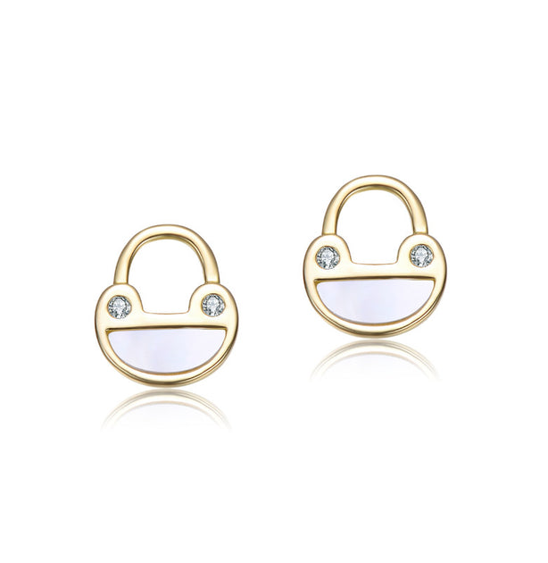 GigiGirl Frog Stud Earrings Silver One Size 3