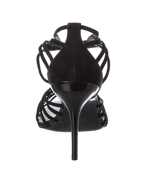 Roger Vivier Cage Suede Sandal Black EU 39.5 4