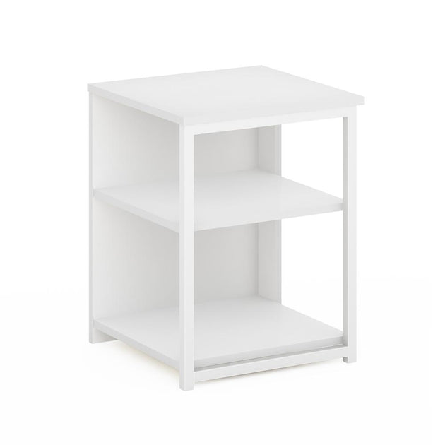 Furinno Camnus End Table Solid White 3