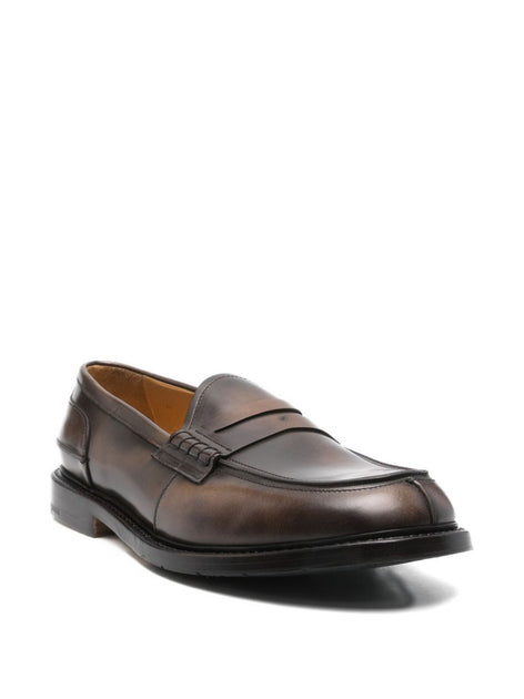 Premiata Penny Slot Leather Loafers Brown UK 9 3
