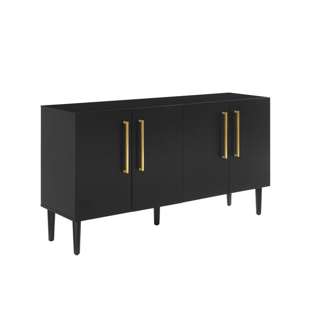 Crosley Furniture Everett Sideboard Matte Black 3