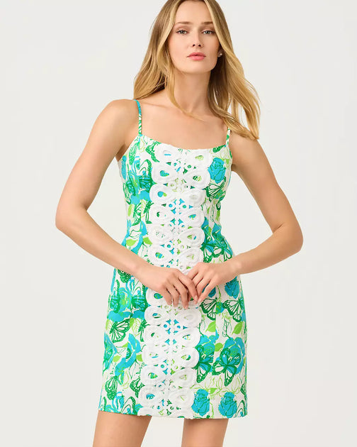 Lilly Pulitzer Shelli Stretch Kleid Multi US 4 4