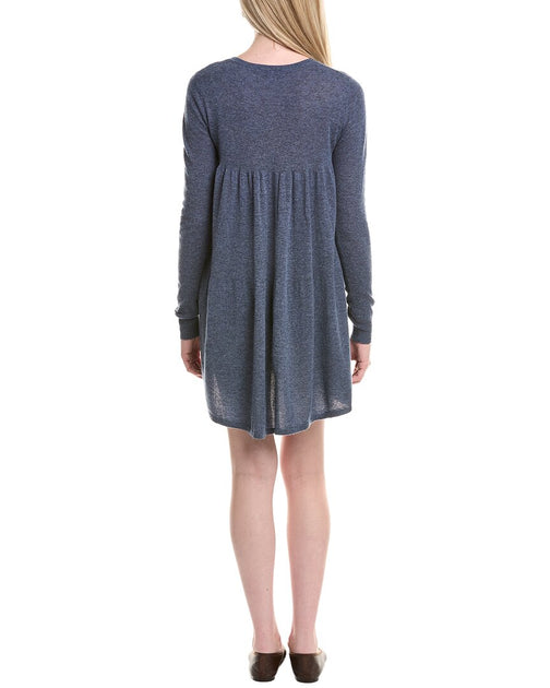 Autumn Cashmere Robe Mini Babydoll Gris Medium 3