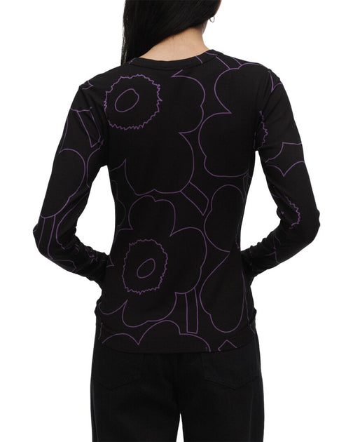 Marimekko Vieda Piirto Unikko Jersey Shirt Black Small 3