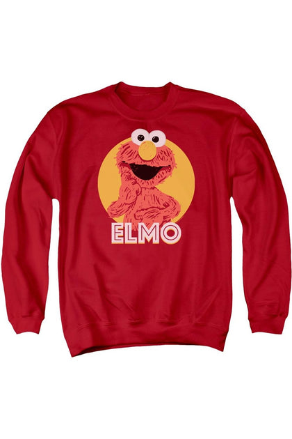 Gildan Sesame Street Elmo Scribble Crewneck Sweatshirt Red Small 2
