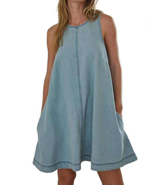By Together Swing Mini Dress Blue Medium 4