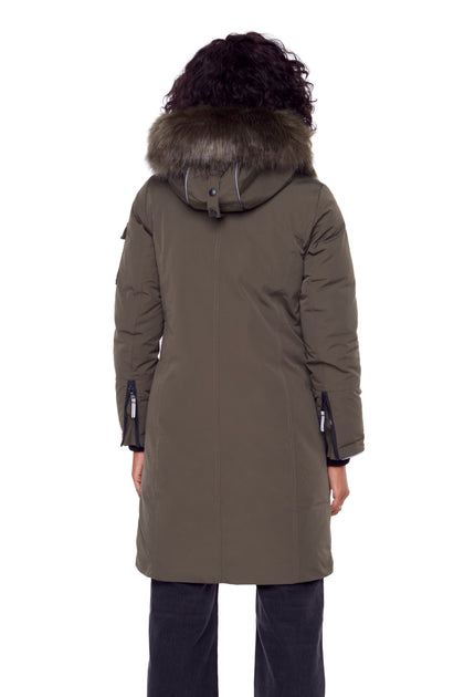 Alpine Laurentian Women's Long Parka Grey Small 3