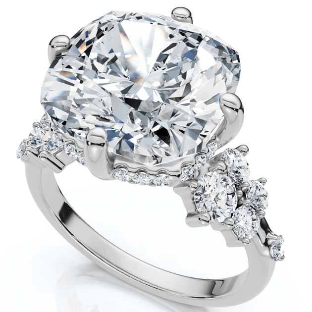 Pompeii3 Muse Cushion Diamond Engagement Ring Silver US 4.5 3