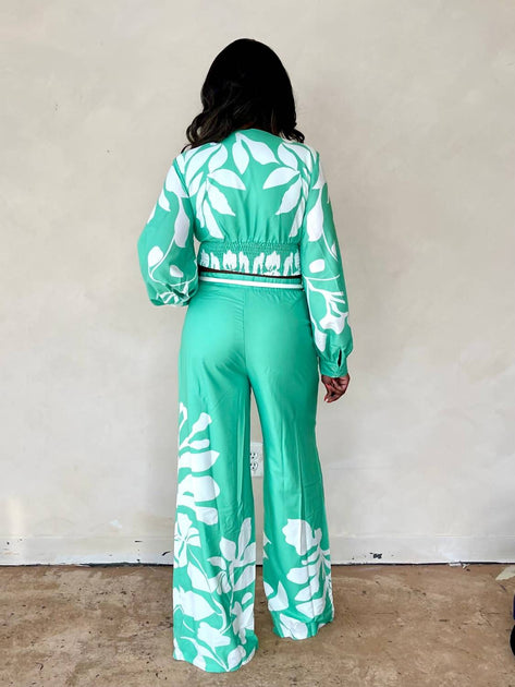 Chicways I'm Out Of Office Pant Set Blue Medium 3