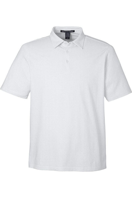 Devon & Jones Crownlux Performance Geo Polo White Medium 2
