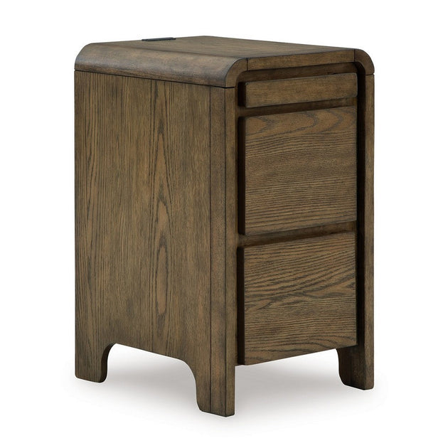 Hivvago Accent Table Warm Brown 3