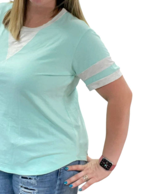 honeyme Short Sleeve Tee Blue 2X 3