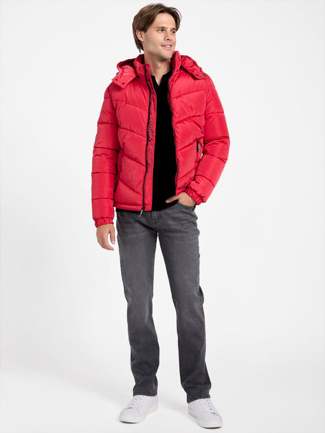 Guess Factory Eco Chano Daunenjacke Weiß XL 3