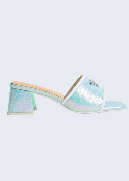Sparkl Monogram Heel Blue US 12 3