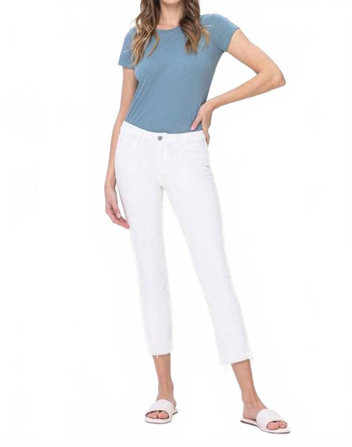 Flying Monkey Heller Mid Rise Straight Jeans White 26 3