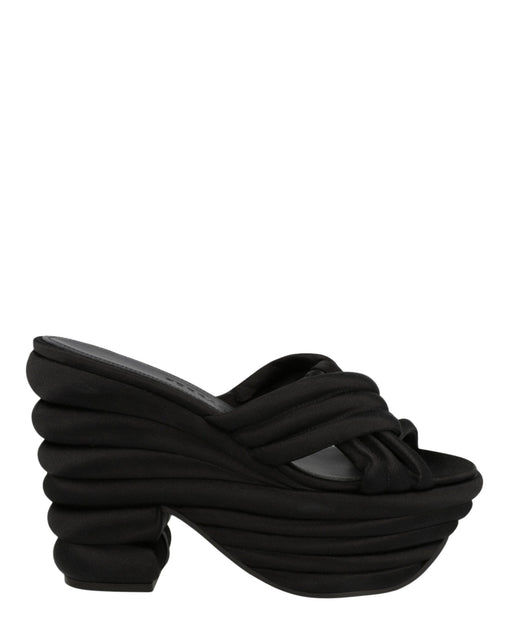 Ferragamo Rey Platform Sandals Black US 9 2