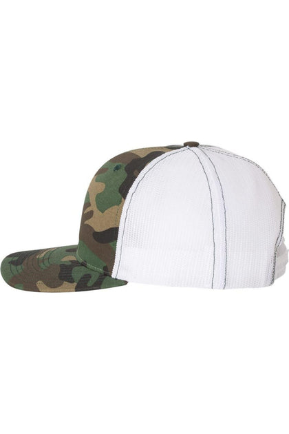  Richardson Patterned Snapback Trucker Cap Green 4