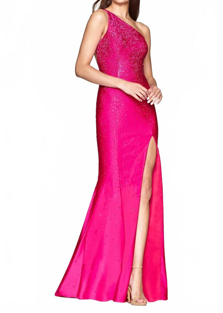 Faviana One Shoulder Gown Pink US 10 2