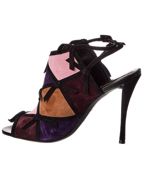 Roger Vivier Suede Sandal Purple EU 37 3