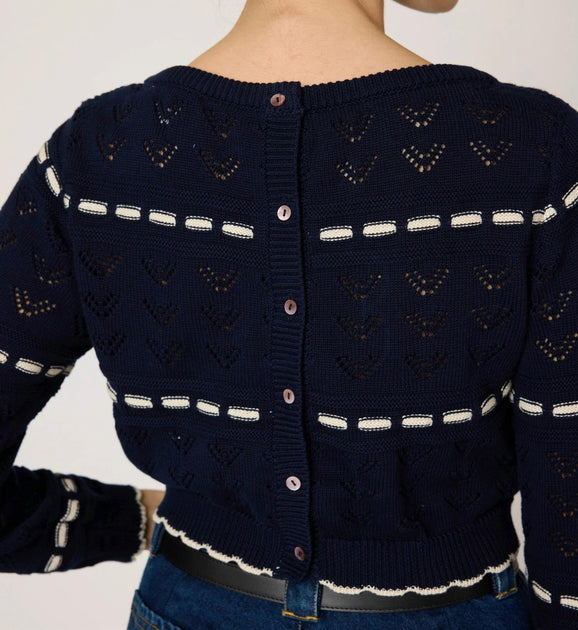 Cleobella Estrella Sweater Blue XS 3