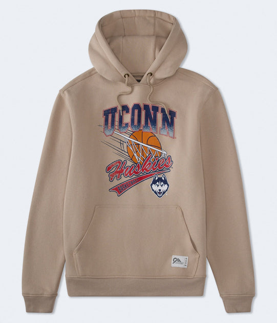 Aeropostale Uconn Huskies Pullover Hoodie Beige XXLarge 2