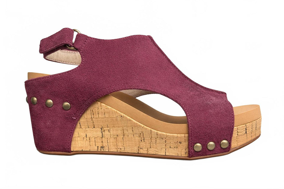 Corkys Carley Wedge Sandal Beige US 6 2