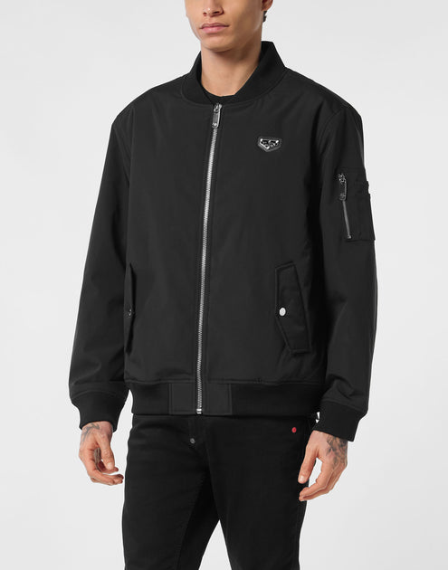 Philipp Plein Nylon Bomber Jacket Black XLarge 5