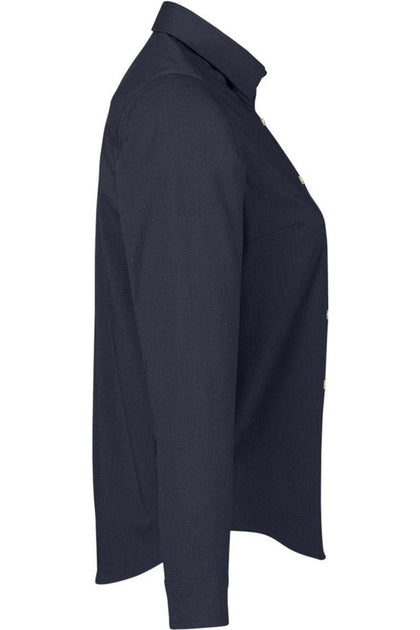 Devon & Jones Women's CrownLux Spencer Poplin Dress Shirt Black Small 4