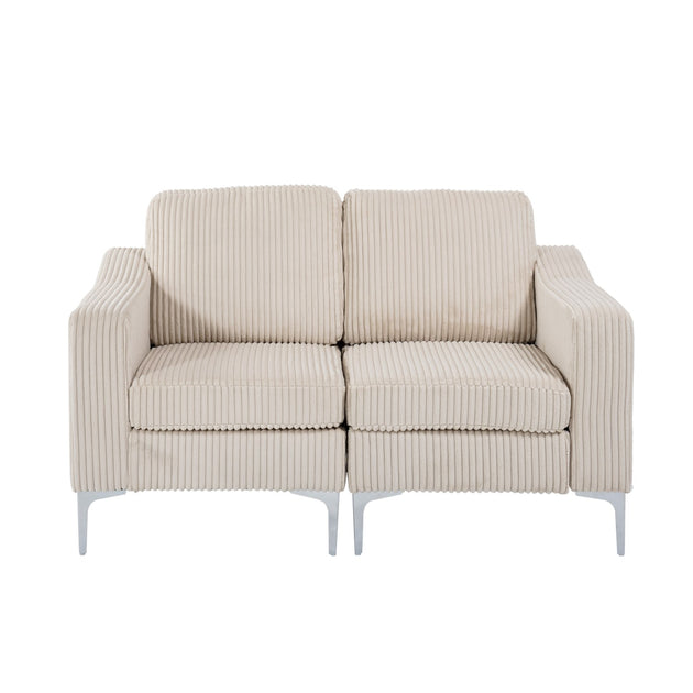 Streamdale Modular Sectional Two-Seater Sofa Beige 3