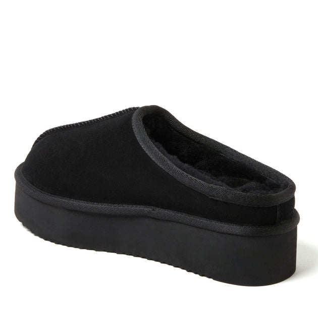 Dearfoams Queenstown Clog Slipper Black US 9 4