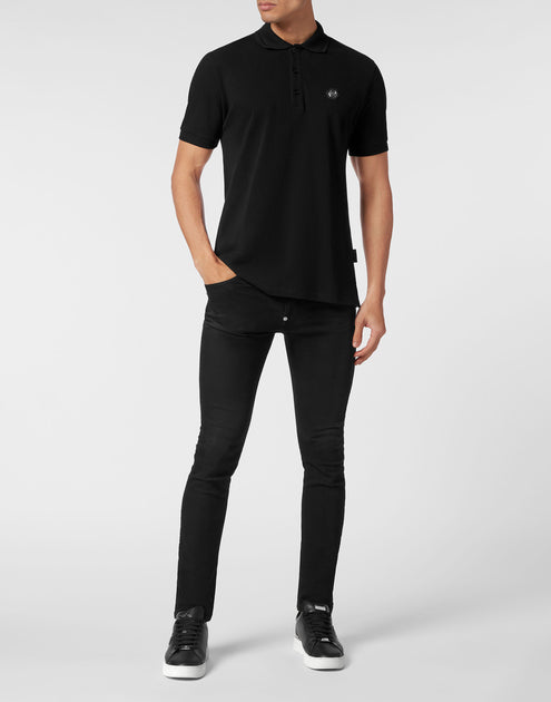 Philipp Plein Skull Strass Polo Shirt Black XXXLarge 3