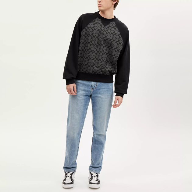 Coach Outlet Signature Crewneck Sweatshirt | ShopSimon