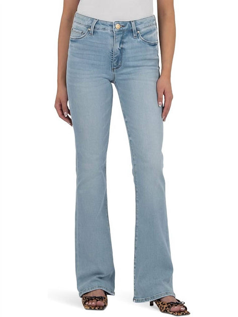 KUT FROM THE KLOTH Ana High Rise Fab Ab Flare Jeans Blue US 12 2