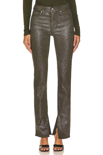 PAIGE Constance Luxe Coating Skinny Jeans Silber 25 2