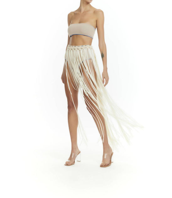 NHall Adele Maxi Skirt Beige One Size 4