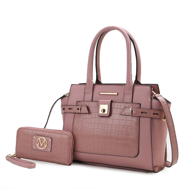 MKF Isla Satchel Bag Pink Small 2