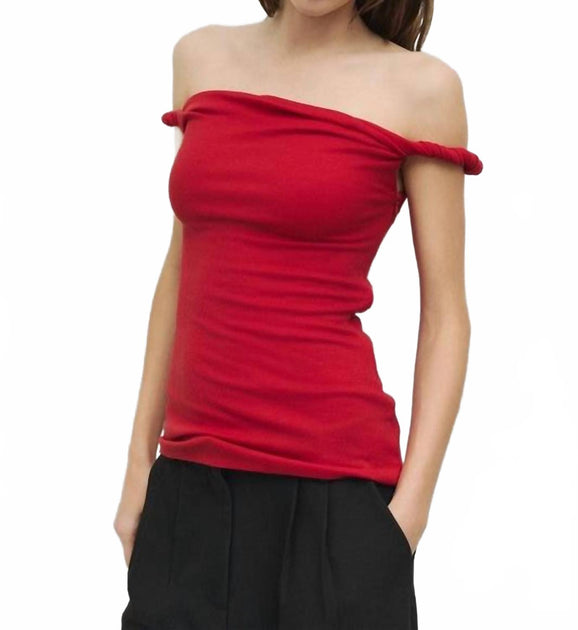 all - row Alix Top Red Medium 2