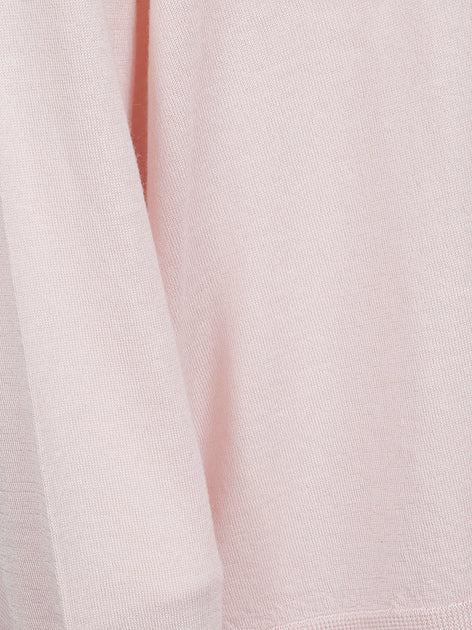 Beyou Soft Button-Up Knit Shirt Pink XS 4