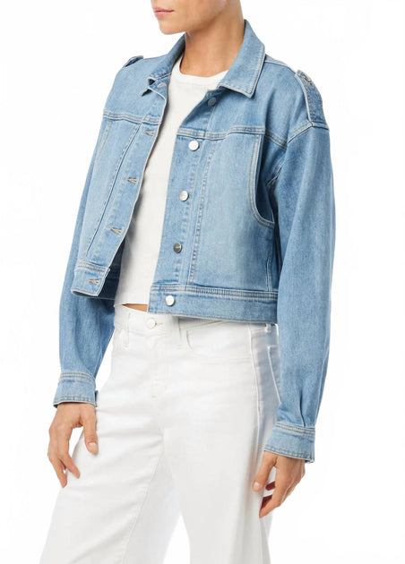 JOE'S Jeans The Utility Boxy Jacket Blue Large 3