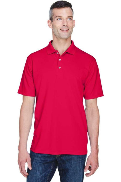 UltraClub Cool & Dry Performance Polo Pink Large 3