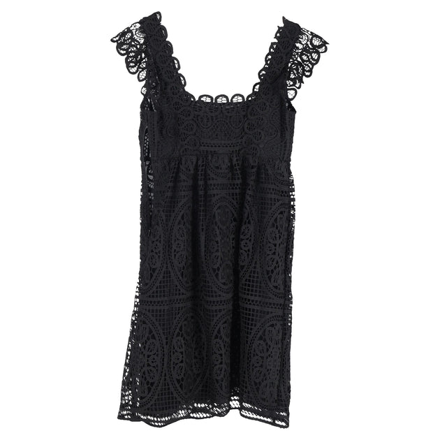 Temperley London Lace Mini Dress In Material Cotton