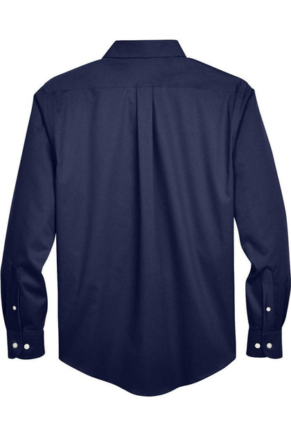 Devon & Jones Crown Collection Große Uni Stretch-Köper Gewebtes Hemd blau XXXLarge Tall 3