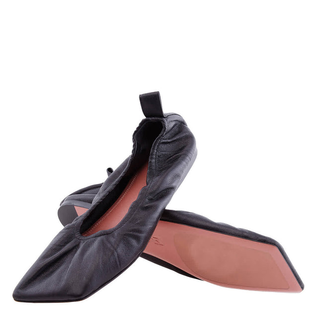 Amina Muaddi Emma Ballet Flats Black US 5 3