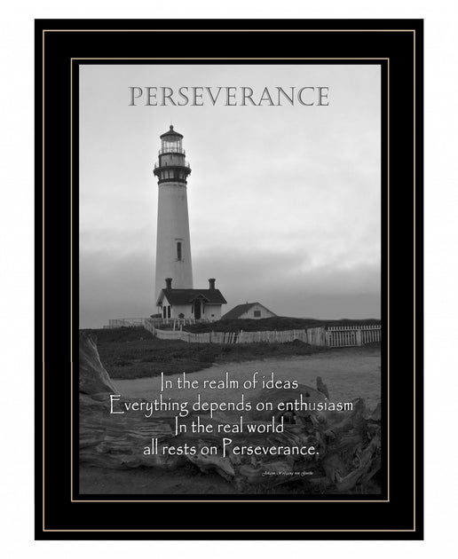 Hivvago Perseverance Grayscale 2 Framed Print Black 3